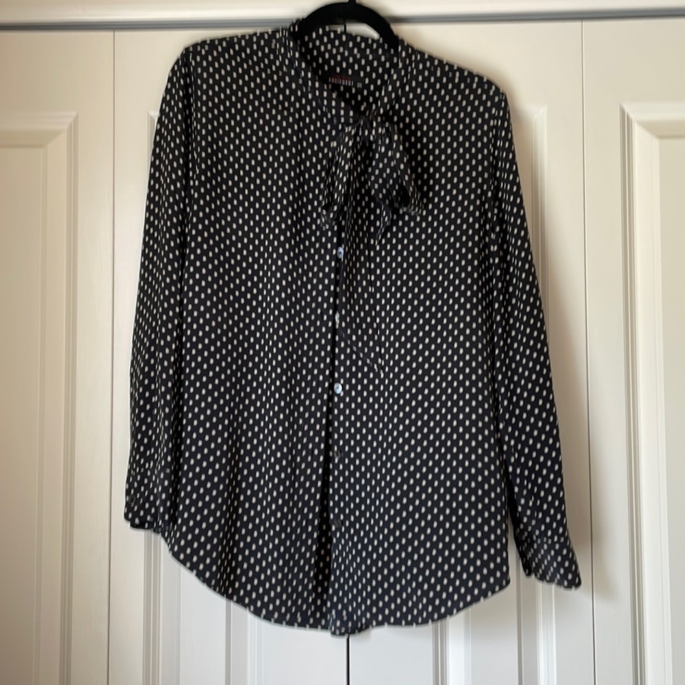 Blouse, Equipment, silk size M, black